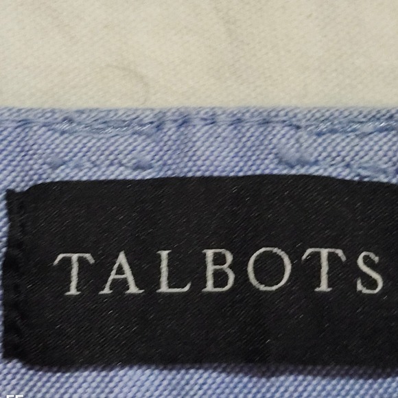 Talbots Womens Size 12 The Perfect Chino Pants Light Blue Cotton Blend - Picture 3 of 11